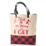 Holly Toes Holiday Tote Bag, , large