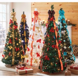 Holiday 6-Foot Pre-Lit Pop-Up Tree, , large