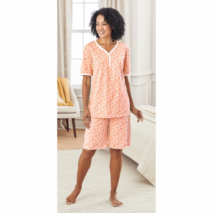 Print Shorty Pajama, , large
