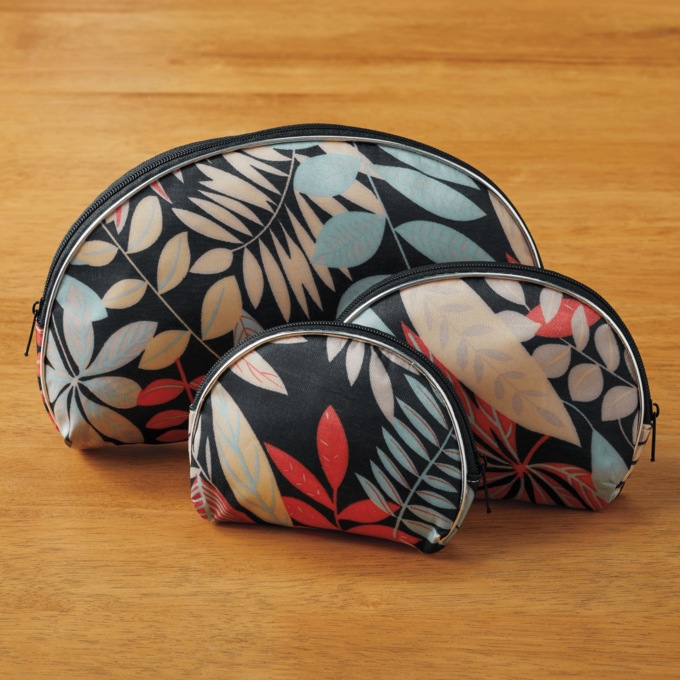 3-Piece Cosmetic Bag Set, , large