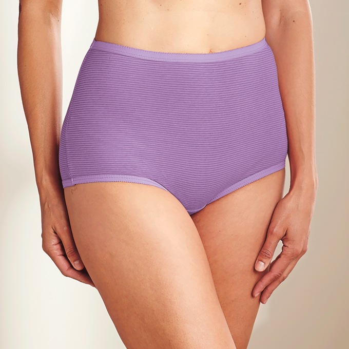 Cozee Corner&reg; 5-Pack Cotton Panties, Lavender, large