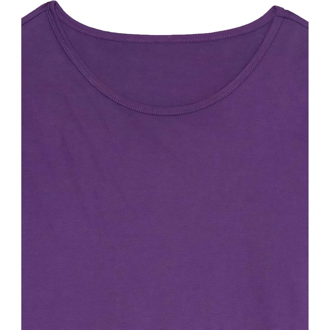 Women's Plaid Flannel PJ Set, Violet, large