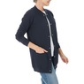 Snap-Front Cardigan, Navy, large