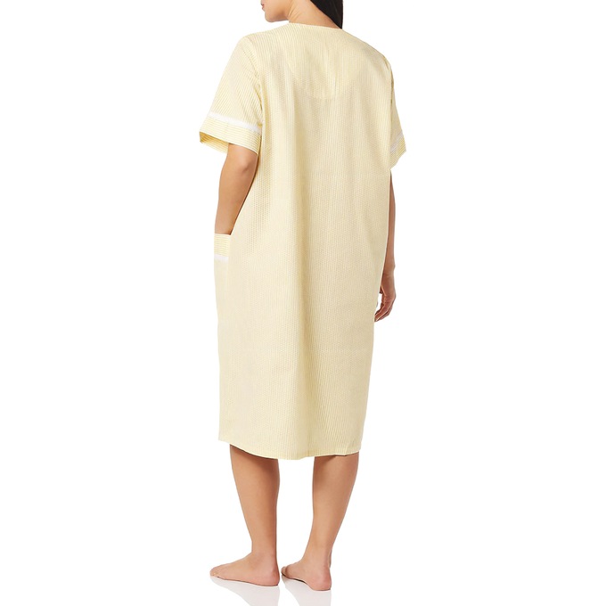 Duster With Embroidered Yoke, Sunshine Stripe, large