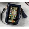 Zora Cell Phone Crossbody, Navy, large