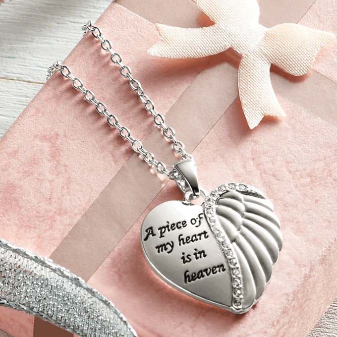 Memorial Heart Pendant with Gift Box, , large