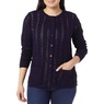 Cable Knit Cardigan, , large