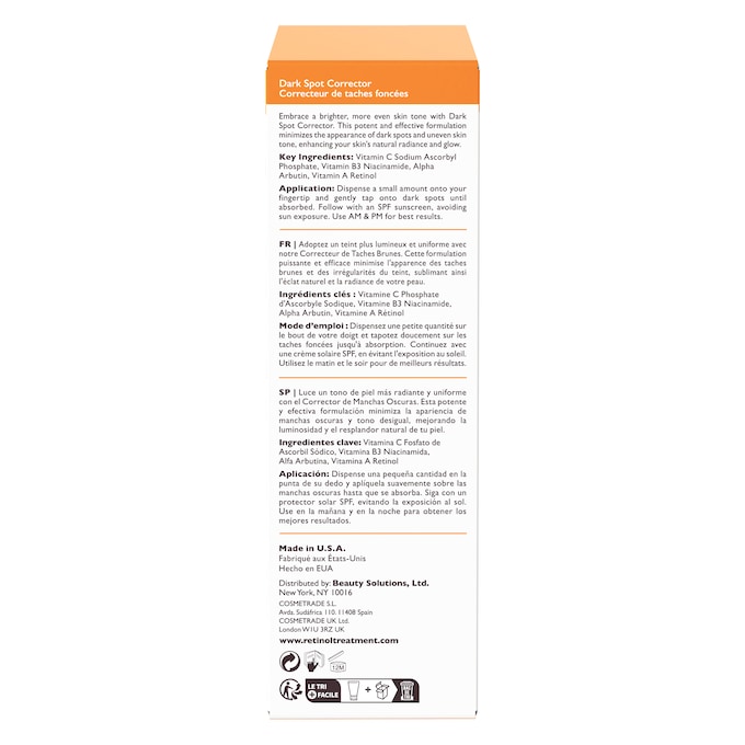Retinol + Vitamin C Dark Spot Corrector, , large