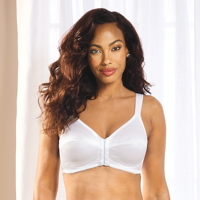 Instant Shaping by Plusform Full-Coverage Satin Bra, , large