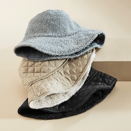 Britt&#39;s Knits Reversible Sherpa Bucket Hat, , large