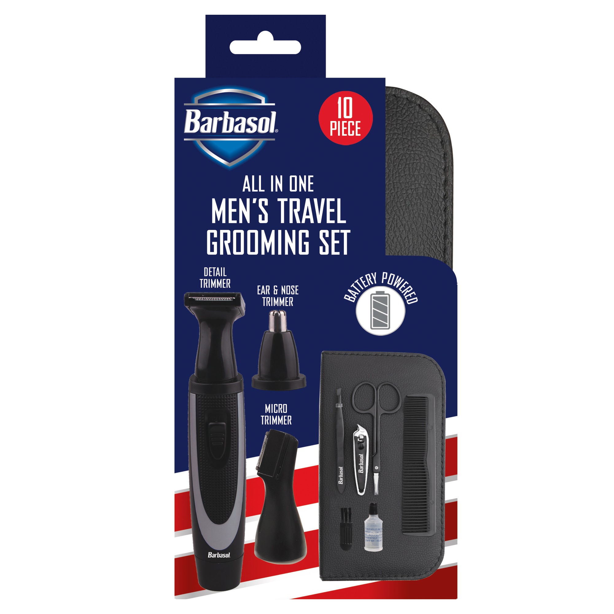 Barbasol All-in-One Men's Travel Grooming Set, , large