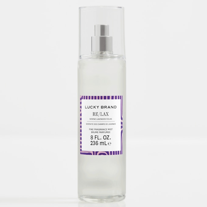 Lucky Brand Re/Lax Serene Lavender Fields Body Mist, Clear, large
