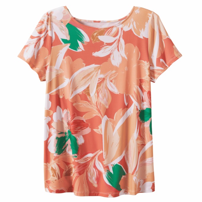 Basic  Floral Top, , large
