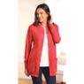 Snap-Front Cardigan, Redwood, large