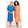 2-Pack Cotton Knit Henley Nightshirts for Women, , large