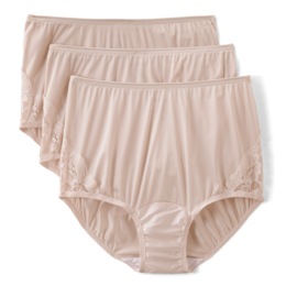 Vanity Fair&reg; 3-Pack Women's Full-Coverage  Briefs with Elegant Lace Details
, , large