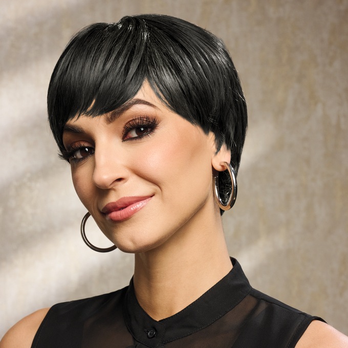 Keisha Short Wig, Off Black, large