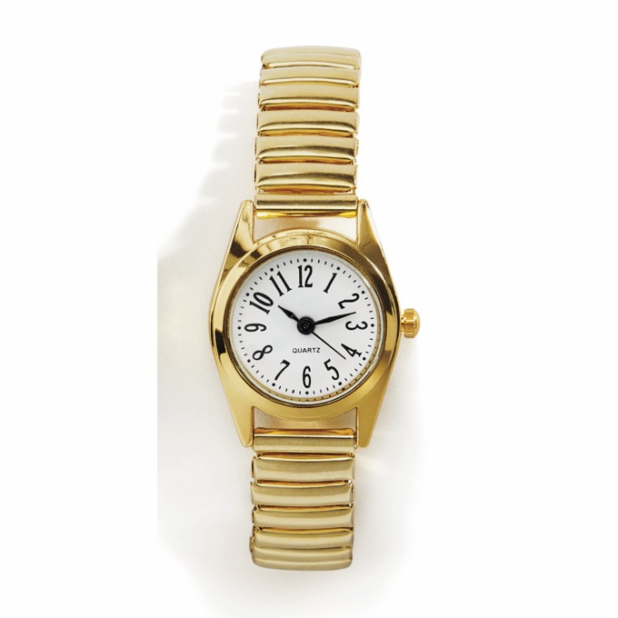 Classic Stretch Watch, Goldtone, large