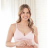Bestform&reg; Striped Wireless Cotton Bra, Pink, large