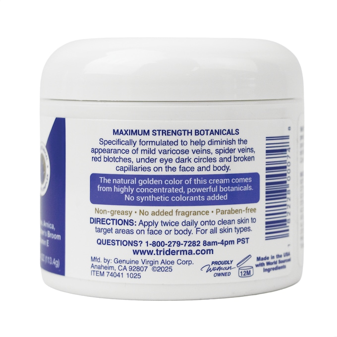TriDerma Vein Defense Face & Body Cream, Multi, large
