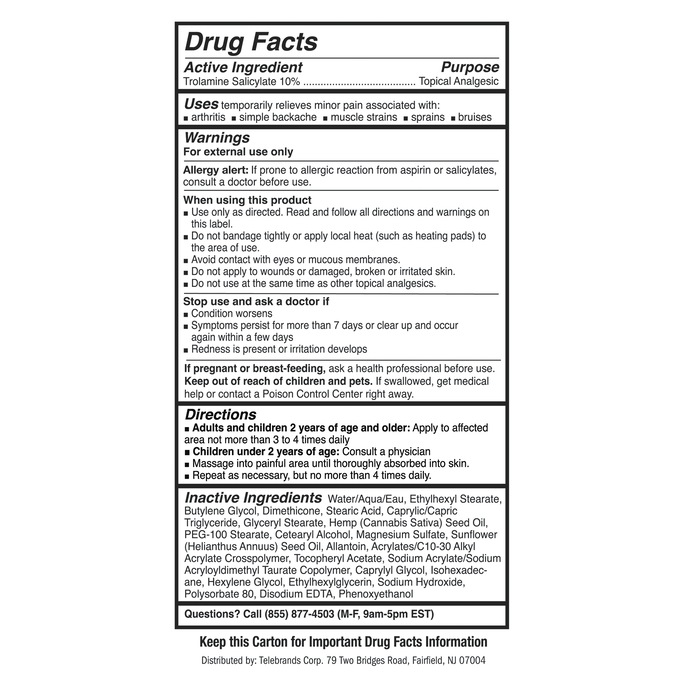 Hempvana Epsom Salt Pain Relief Cream, White, large