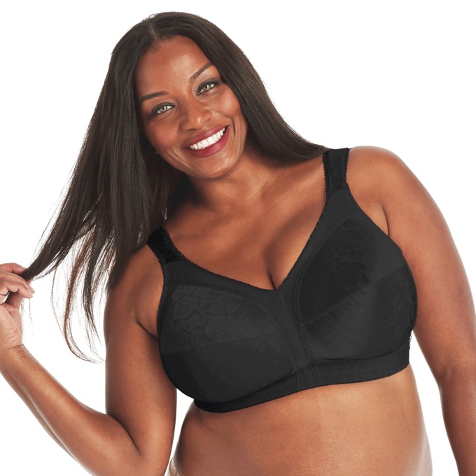 Playtex® 18 Hour® Comfort-Strap Bra, Black, large