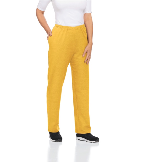 Casual Fleece Pants, Flax, large