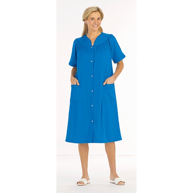 Polyester Snap-Front Duster, , large