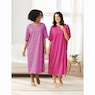 2-Pack Cotton Knit Henley Nightshirts for Women, , large
