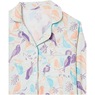 Cozee Corner Printed Flannel Pajamas, Mint Birds, large