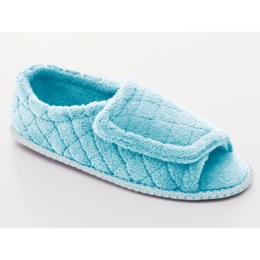 Ladies&#39; Open Toe, Quilted Slipper, , large