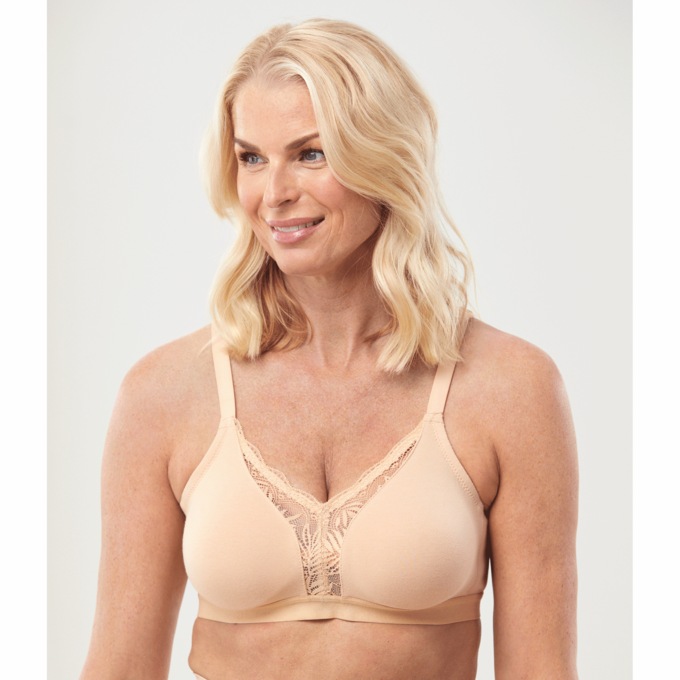 QT Intimates&trade; Cami Bra with Lace Insert, , large