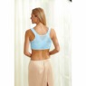 Embroidered Posture Bra, Light Blue, large