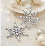 Set of 2 Jeweled Snowflakes, , large