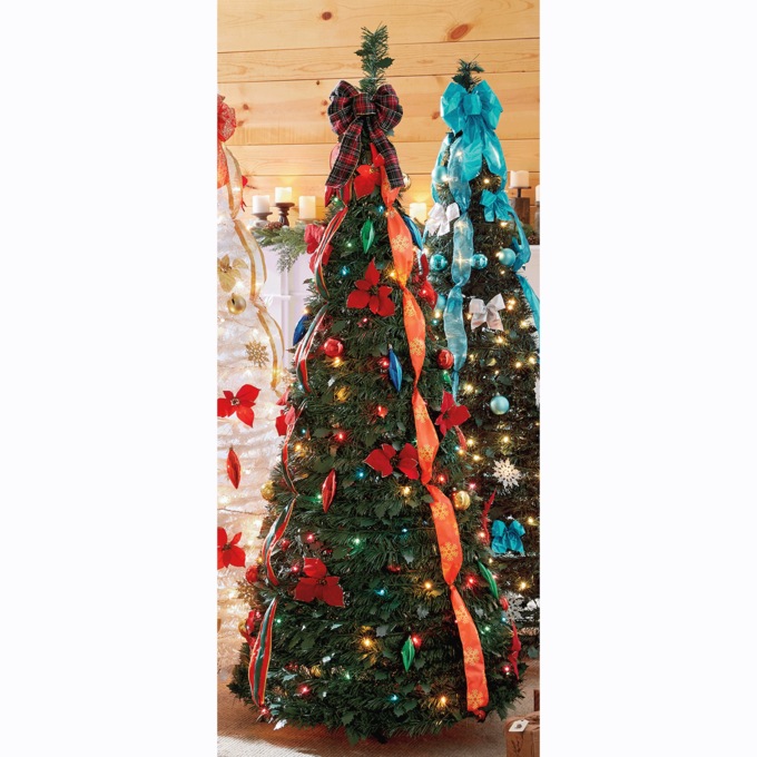 Holiday 6-Foot Pre-Lit Pop-Up Tree, , large