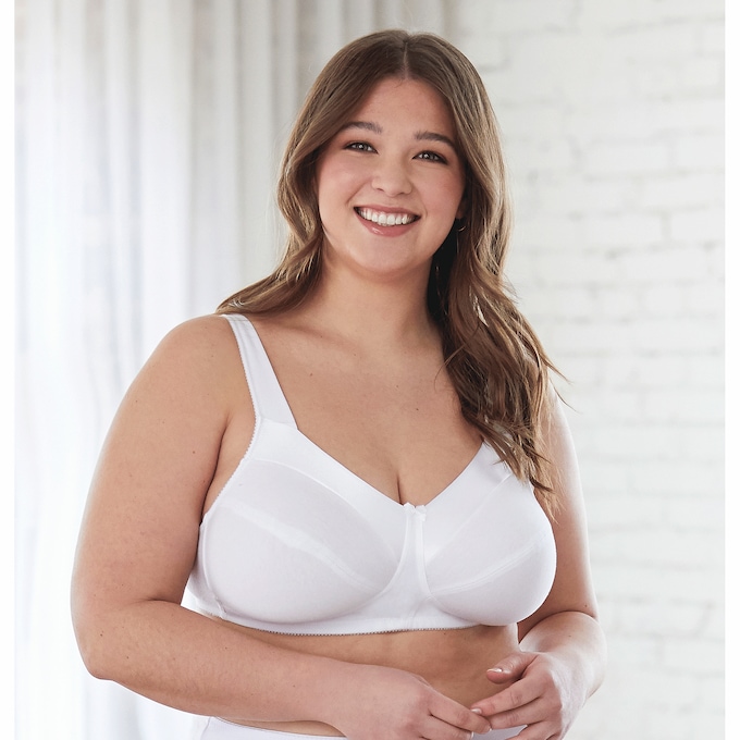 Bestform&reg; Striped Wireless Cotton Bra, , large