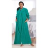 Snap-Front Long Terry Robe, , large