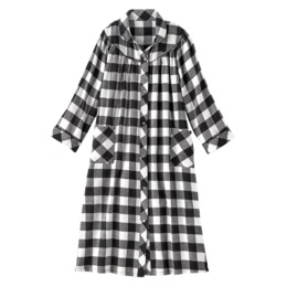 Flannel Snap-Front Duster, , large