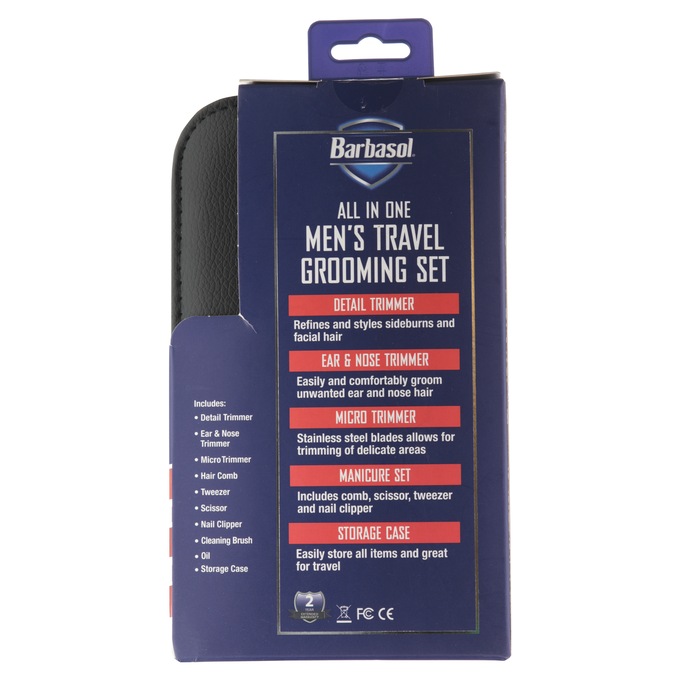 Barbasol All-in-One Men's Travel Grooming Set, , large